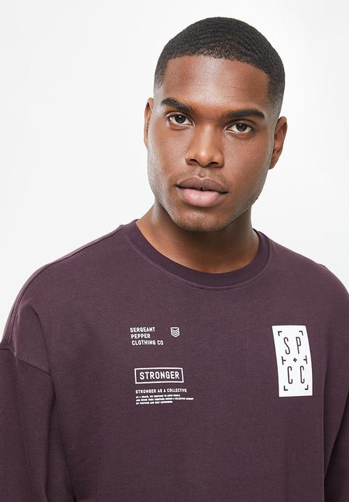 S.P.C.C - Clemens crew neck sweat - purple
