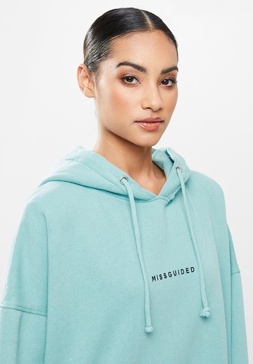 Missguided - Petite Missguided washed basic hoodie - blue