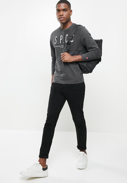 S.P.C.C - Chambers crew neck sweat - charcoal