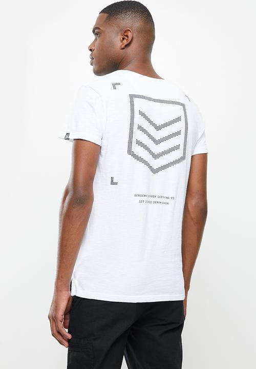 S.P.C.C - Maverick stepped hem tee - white