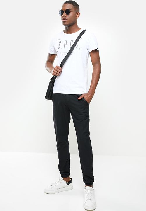 S.P.C.C - Maverick stepped hem tee - white