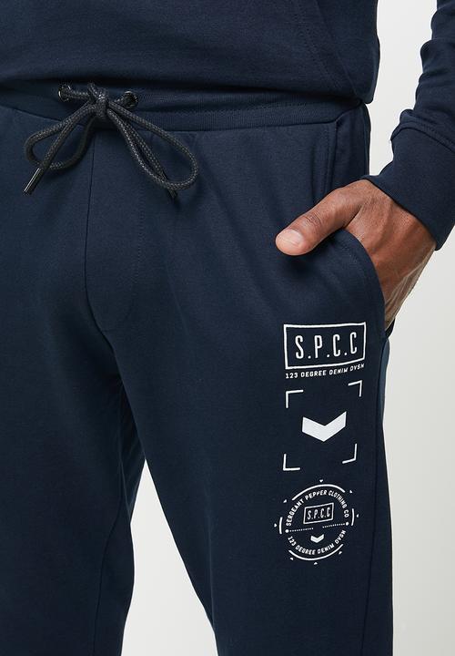 S.P.C.C - Charter elasticated track pants - navy