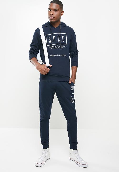 S.P.C.C - Charter elasticated track pants - navy
