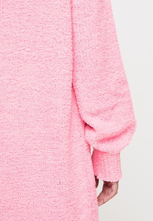 Missguided - Petite popcorn maxi cardigan co ord - pink