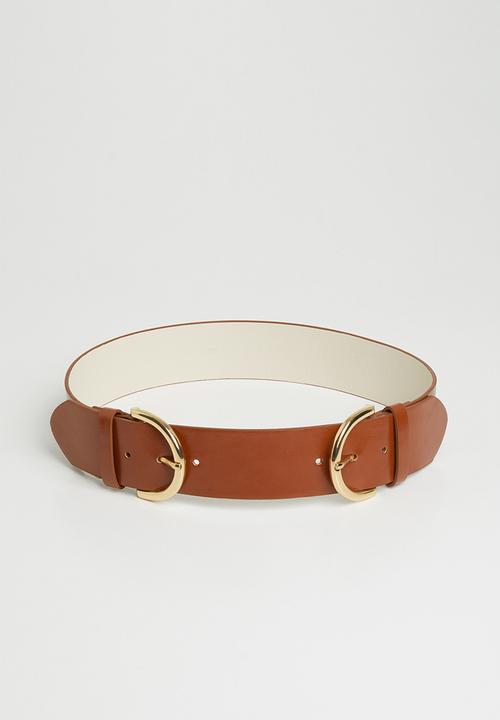 MANGO - Noel belt - dark brown
