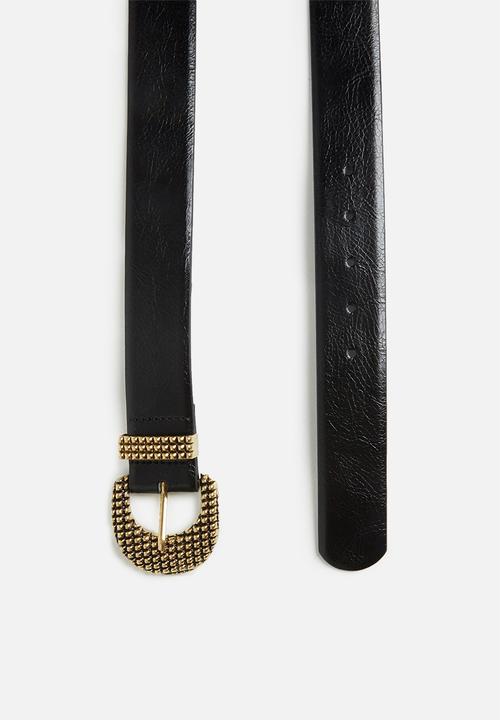 MANGO - Geoff belt - black