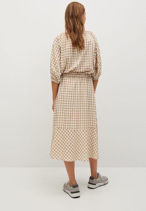 MANGO - Skirt picnic - light beige
