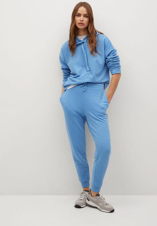 MANGO - Trousers maxime8 - light pastel blue