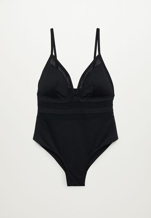 Violeta by Mango - Plus swimsuit samantha - black