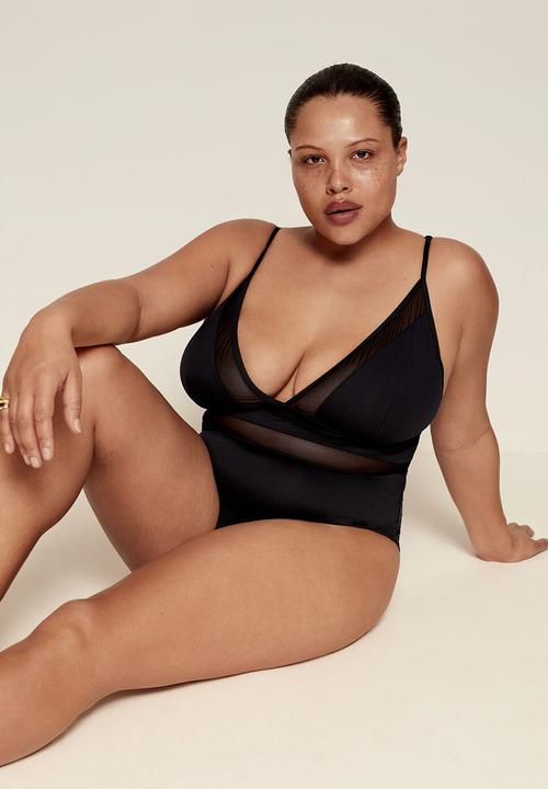Violeta by Mango - Plus swimsuit samantha - black