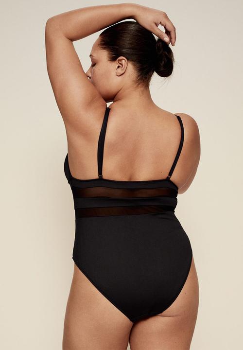 Violeta by Mango - Plus swimsuit samantha - black