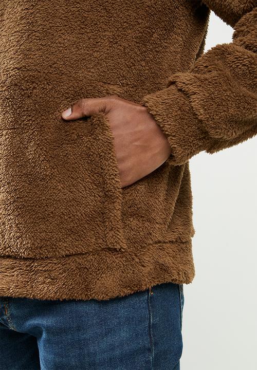 STYLE REPUBLIC - Sherpa hoodie - brown