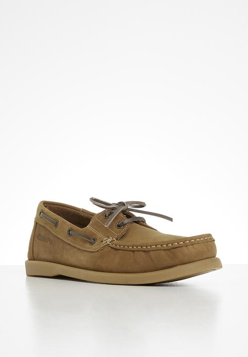 Grasshoppers - Deckskin boatshoe leather sandiego - brown