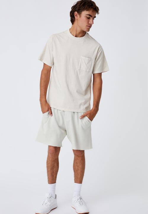 Cotton On - Washed pocket T-shirt - off white