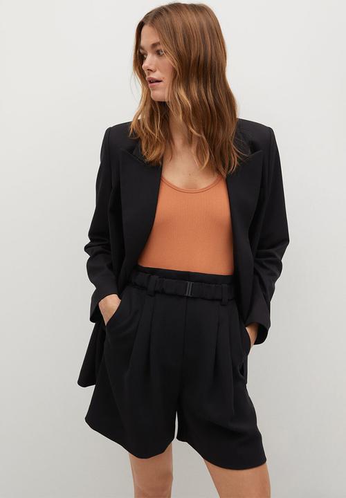 MANGO - Shorts nuel - black