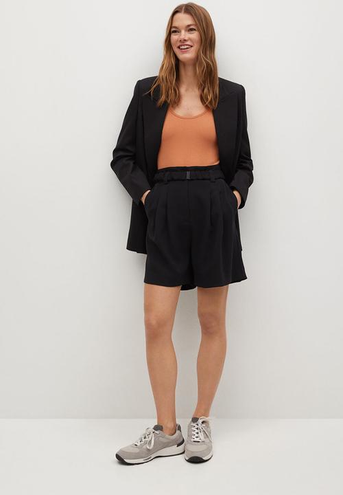 MANGO - Shorts nuel - black