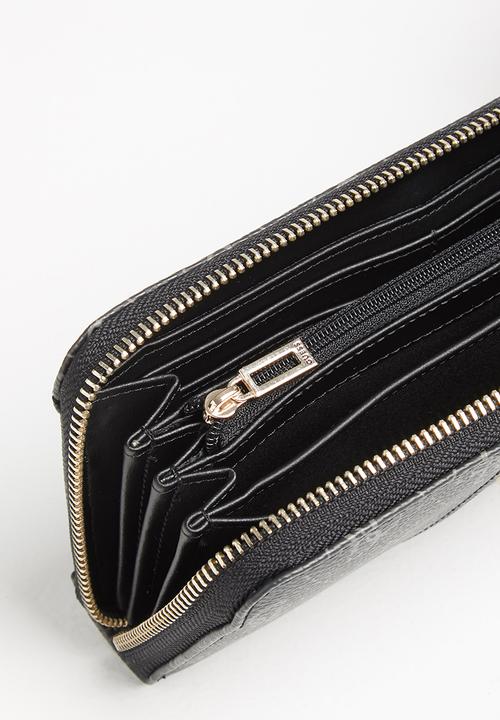 GUESS - Tyren slg large zip around - charcoal