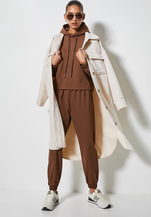 Superbalist - Premium ponti hoodie - chocolate