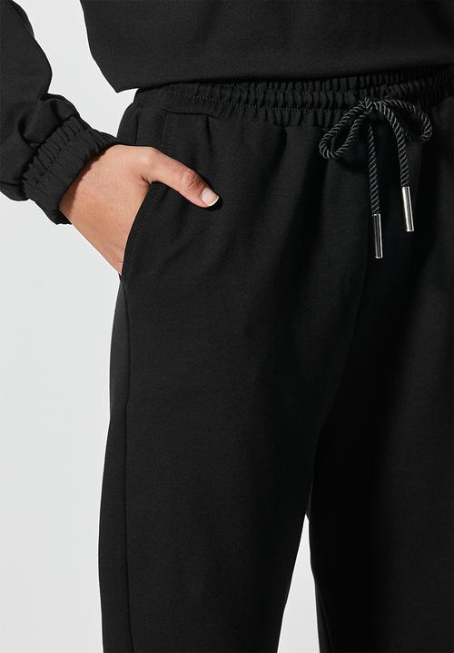 Superbalist - Premium ponti cuffed jogger - black