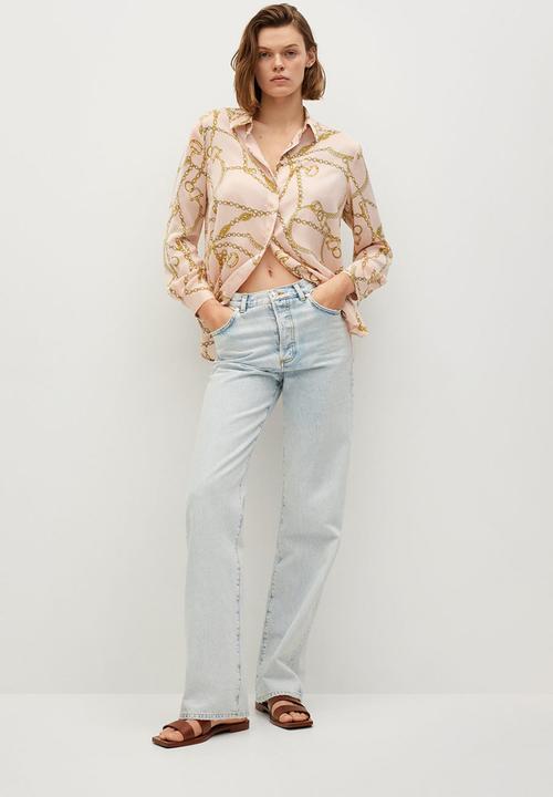 MANGO - Shirt greece - light pastel pink