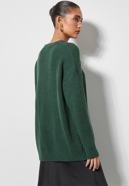 Superbalist - Lofty rib jumper - emerald green