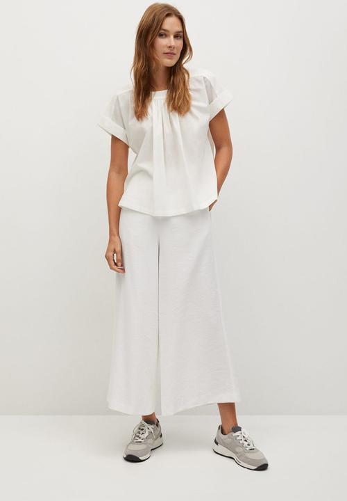 MANGO - Blouse vole-h - white