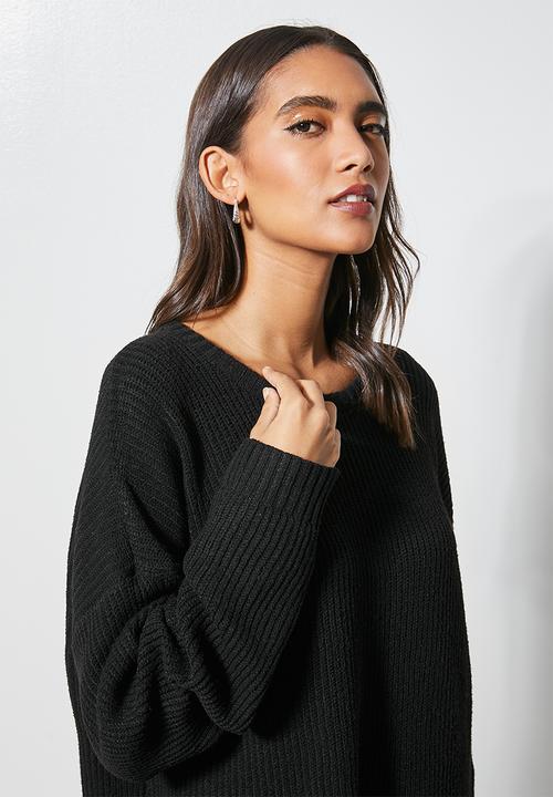 Superbalist - Loft rib jumper - black