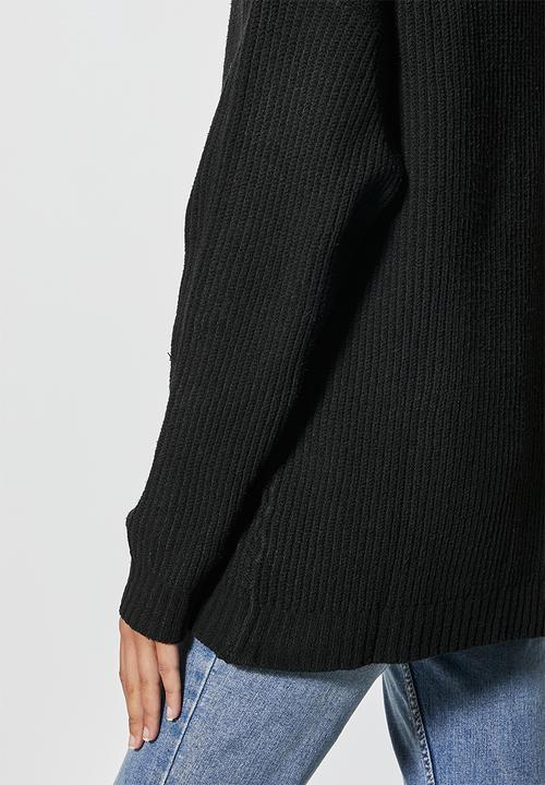 Superbalist - Loft rib jumper - black