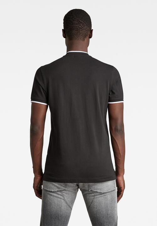 G-STAR - Sport collar slim polo short sleeve - black