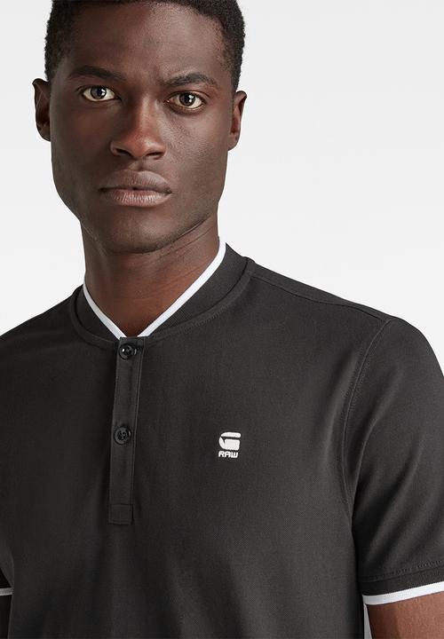 G-STAR - Sport collar slim polo short sleeve - black