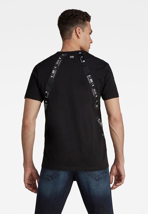 G-STAR - Sport a tape r short sleeve tee - black