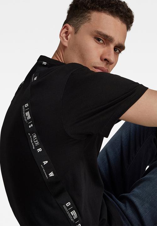 G-STAR - Sport a tape r short sleeve tee - black