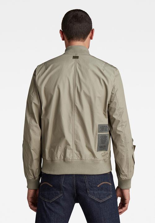G-STAR - Chest pockets poplin bomber - green