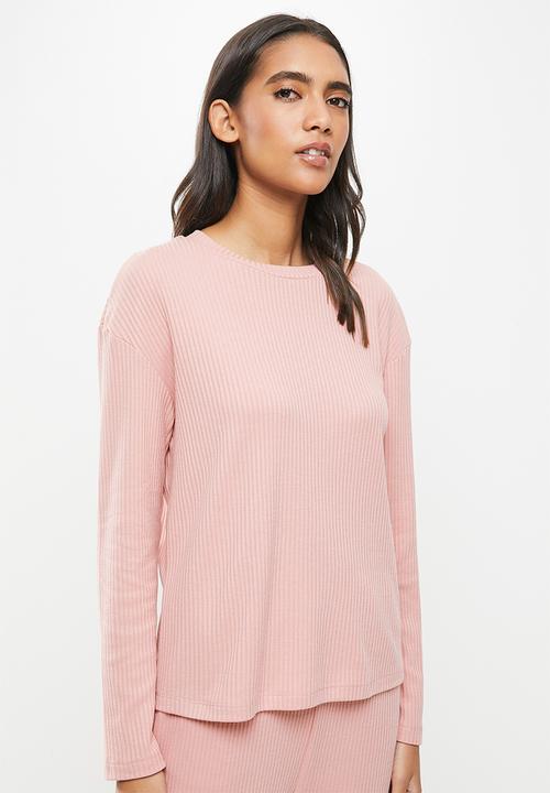 Superbalist - Rib sleep set - dusty pink