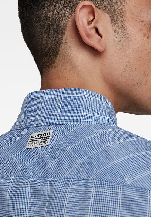 G-STAR - Marine service slim long sleeve shirt - blue