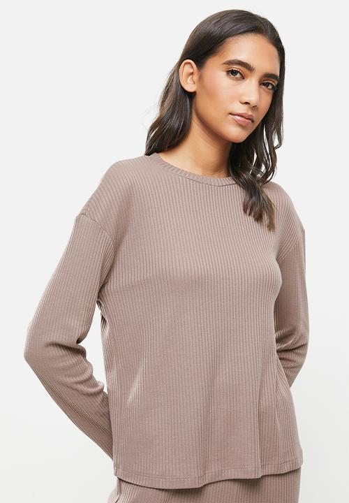 Superbalist - Rib sleep set - mocha