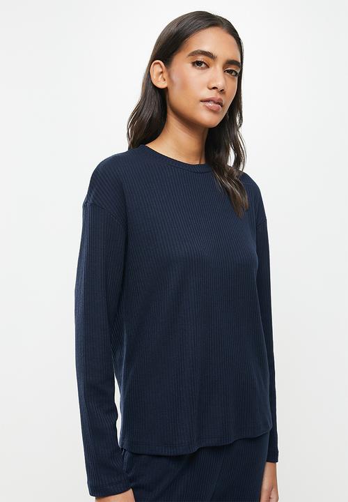 Superbalist - Rib sleep set - navy