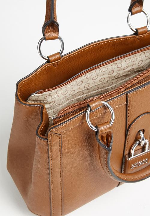 GUESS - Larsa satchel - cognac
