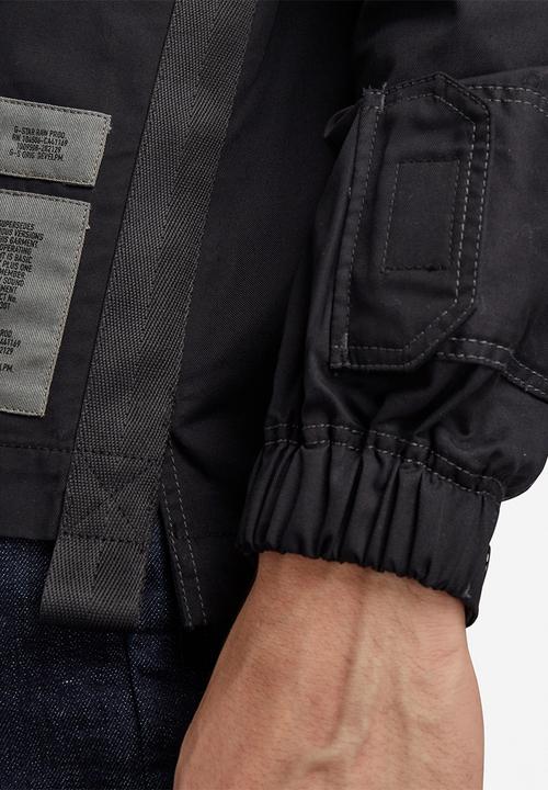 G-STAR - Multi slant pocket denim relaxed shirt - black