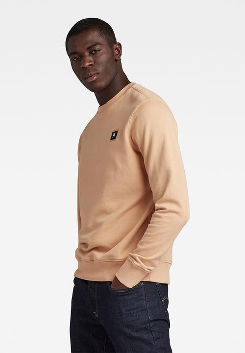 G-STAR - Logo badge sweat - coral