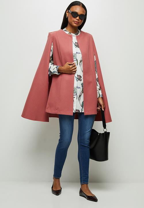 edit - Collared cape - pink