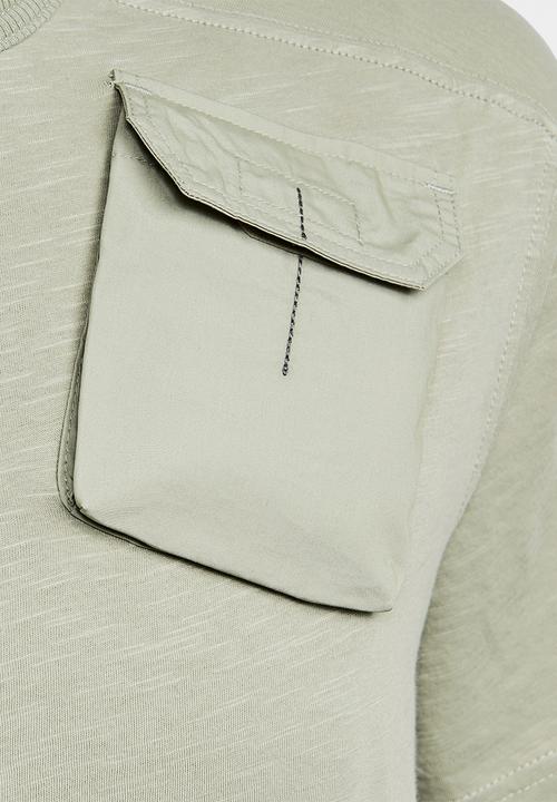 G-STAR - Military 3d woven pocket r tee - green