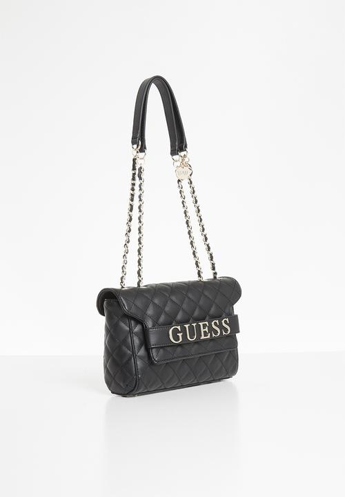 GUESS - Illy convertible crossbody flap - black