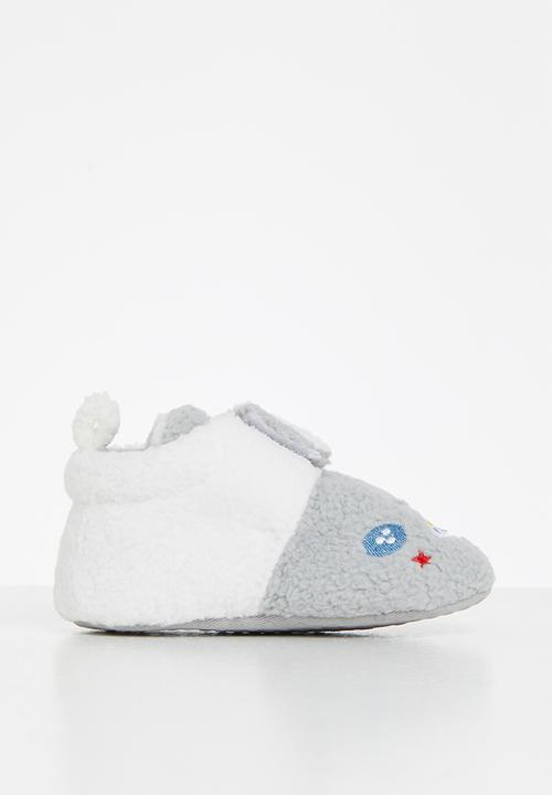 Pop Candy - Baby boys slippers - grey