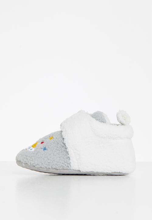 Pop Candy - Baby boys slippers - grey