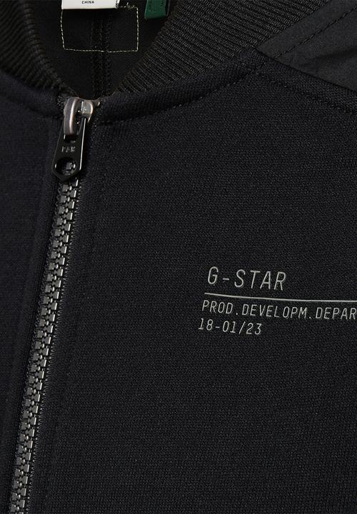 G-STAR - Mixed cargo bomber jacket - black