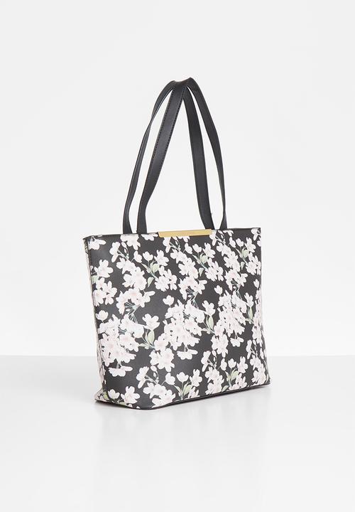 Pierre Cardin - Gia floral tote - black floral