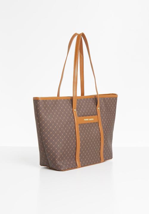 Pierre Cardin - Gulianna logo tote  - brown& tan