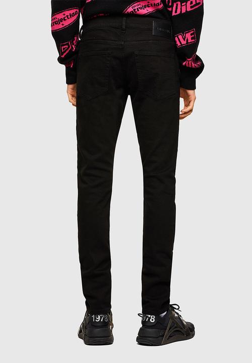 Diesel  - D-luster slim fit 5 pocket jeans - black