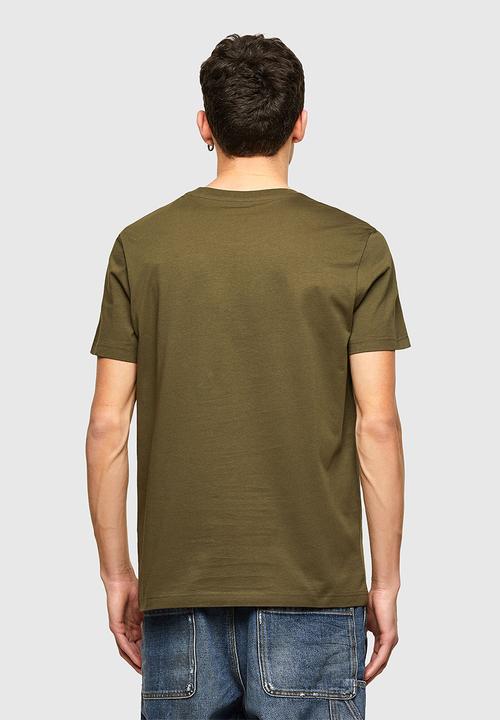 Diesel  - T-diegos-smallogo t-shirt- olive